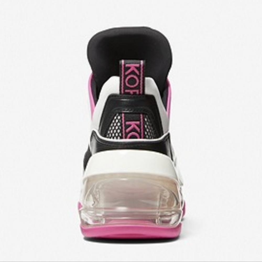 Michael Kors Women's Olympia Trainer Extreme Sneaker Cerise Multi - Picture 3 of 4